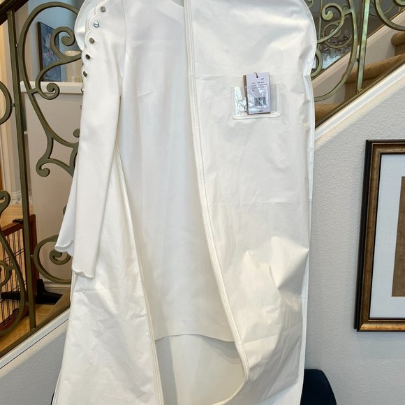 Michael Kors Scallop Sleeve Dress - White - Picture 6 of 7